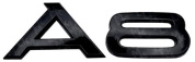 Шильдик автомобильный SHKP Audi A8 B черный пластик